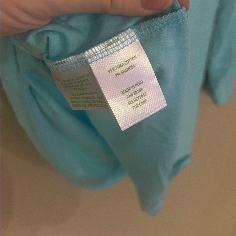 Lilly Pulitzer xl blue t shirt blouse - Picture 5 of 5